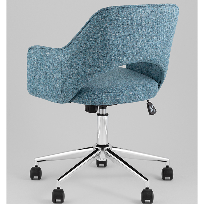 Кресло офисное Кларк рогожка синий Stool Group CLARKSON TWEED BLUE