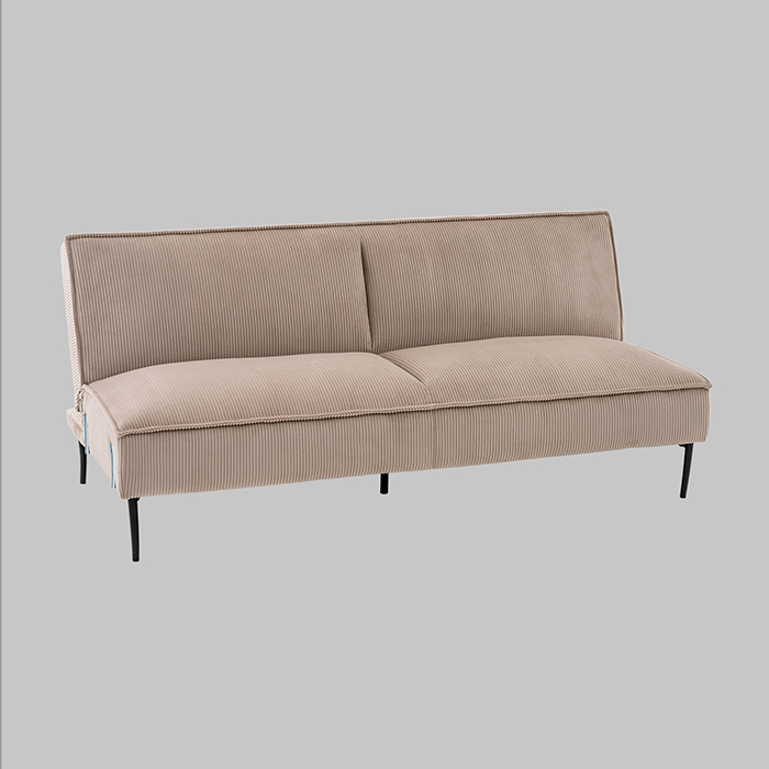 Диван прямой Кассель велюр рельефный бежевый Stool Group vd-cassel-cl-cream