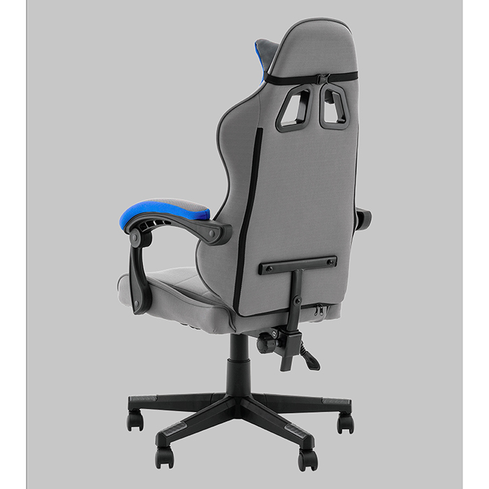 Кресло игровое TopChairs Phantom серо-голубой Stool Group GF-D80 TT706+TT702