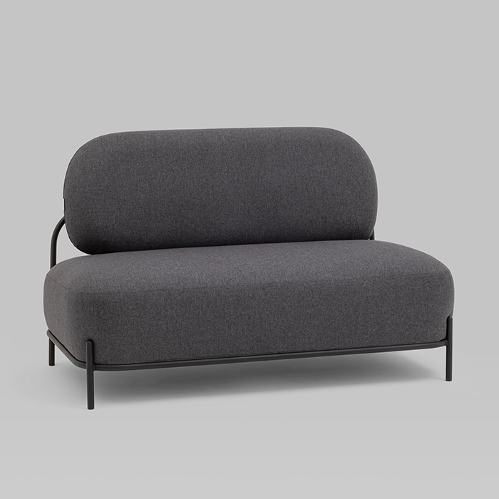 Диван Стоун рогожка тёмно-серый Stool Group vd-dv-stone-f68