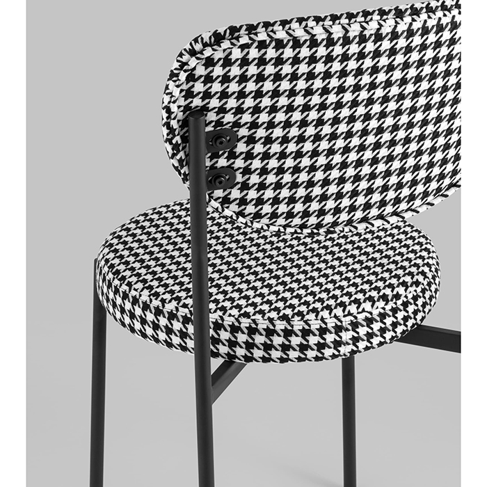Стул Барбара чёрно-белый Stool Group BARBARA Houndstooth