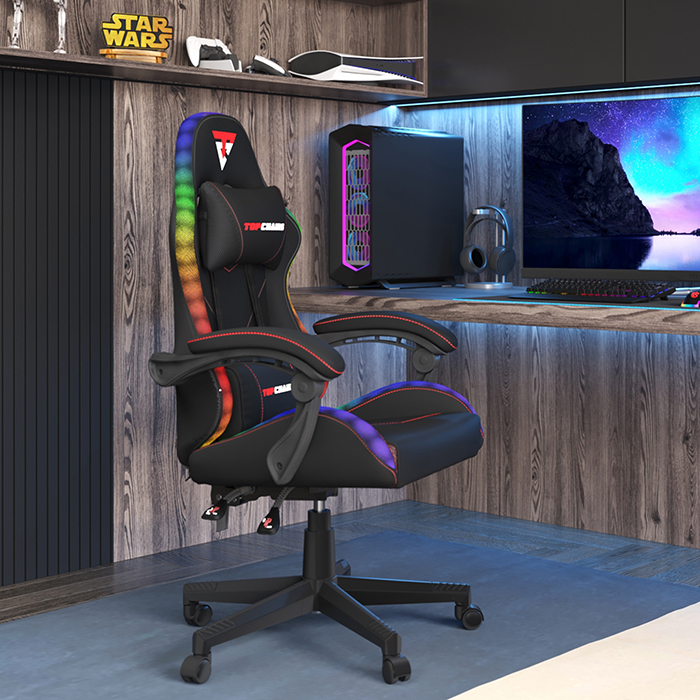 Кресло игровое TopChairs Druid чёрный Stool Group GF-8062-N black