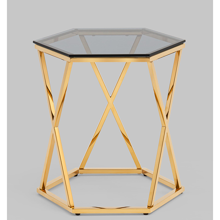 Журнальный столик Круз 48х42 стекло Stool Group EET-187-TG
