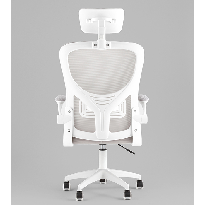 Кресло офисное TopChairs Core серый Stool Group OUE-2504-HR w.pl grey mesh