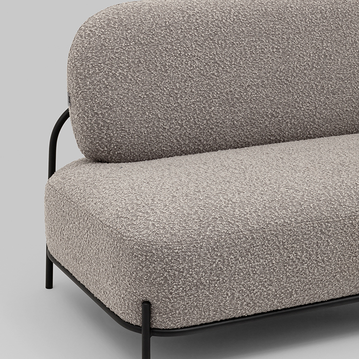 Диван Стоун букле серо-бежевый Stool Group vd-dv-stone-tr-beige