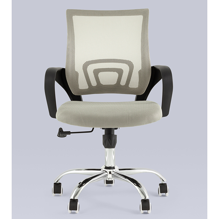 Кресло офисное TopChairs Simple New серый Stool Group WH-805 grey