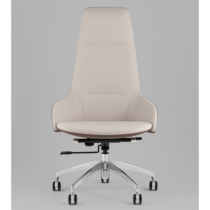 Кресло офисное TopChairs Soulo бежевый/коричневый Stool Group A308 8371-6/1