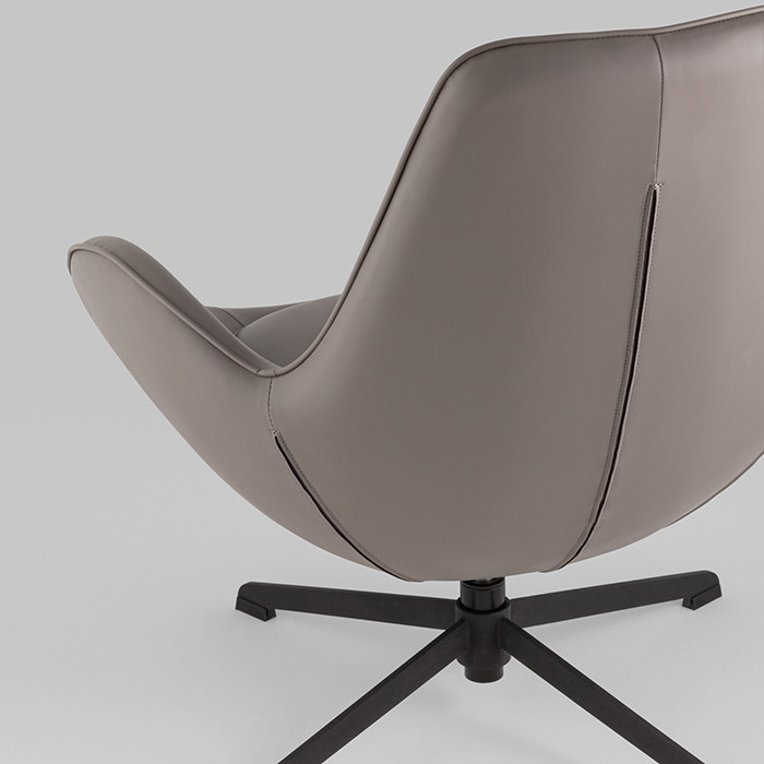 Кресло TopChairs Ostra серый Stool Group L105B 270-38