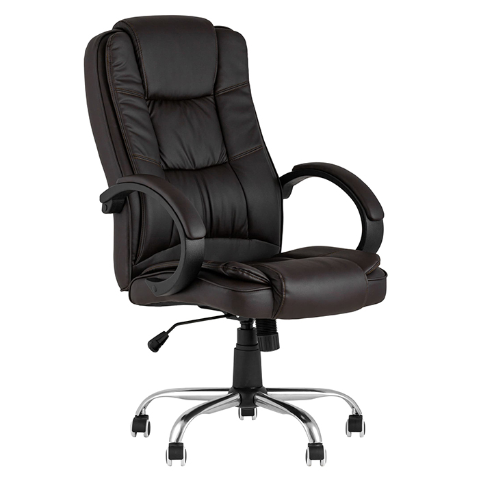 Кресло офисное TopChairs Atlant New коричневый Stool Group D-430 brown