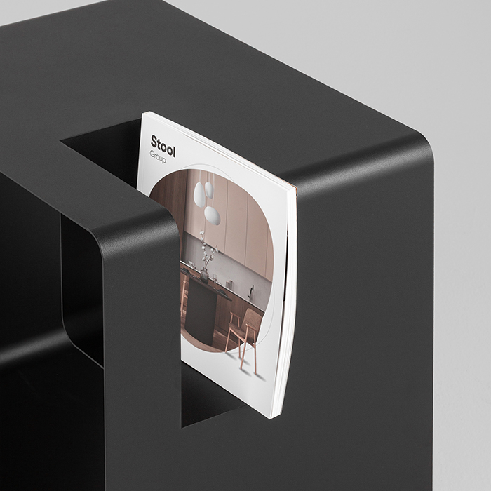 Журнальный столик Viwa металл чёрный Stool Group MS-150-1 DB-001