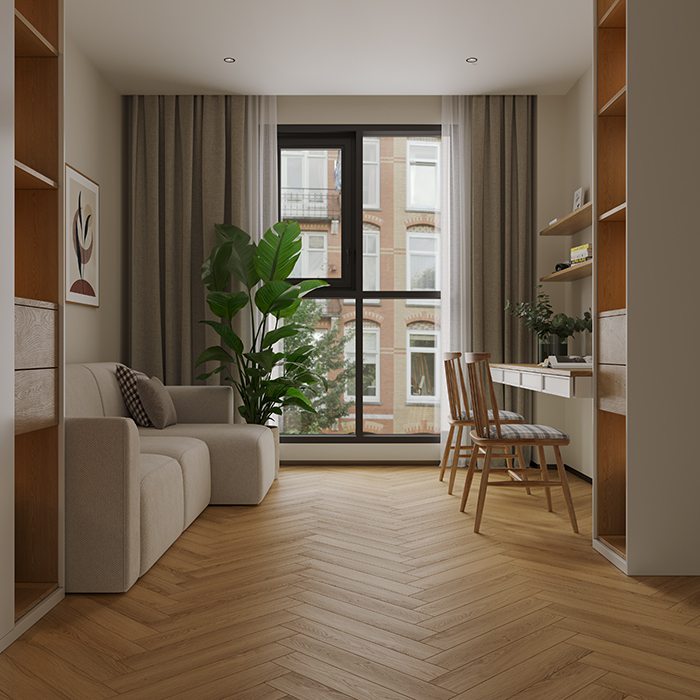 Ламинат Дуб Наксос Herringbone Elegant Norland LF303-36