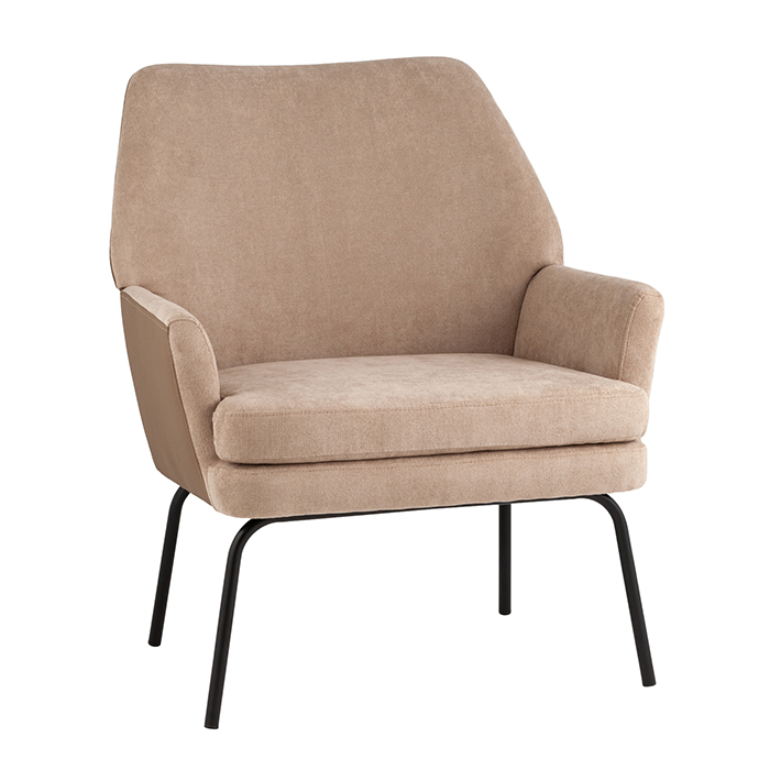 Кресло Харви светло-коричневый с коричневой экокожей Stool Group QH-8312K 263-7+b XC309-17