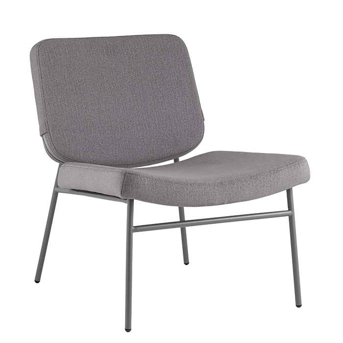 Кресло Эбигейл велюр серый каркас серый Stool Group LV-120-E86-7005