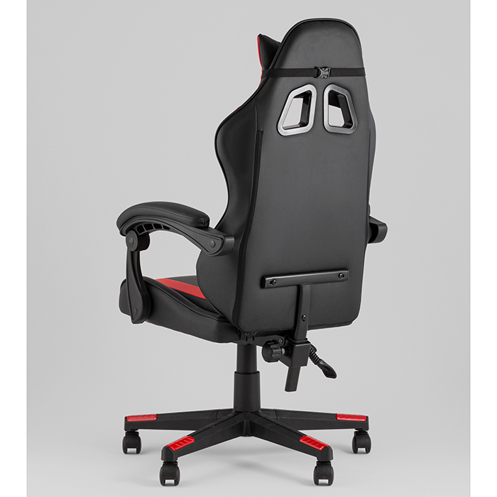 Кресло игровое TopChairs Commander чёрно-красный Stool Group GF-8082 black+red
