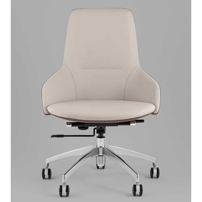 Кресло офисное TopChairs Soulo бежевый/коричневый Stool Group A308-A 8371-6/1