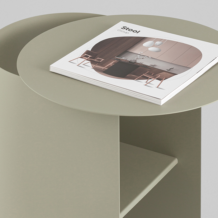 Журнальный столик Floire металл оливковый Stool Group MT-143 14-6408