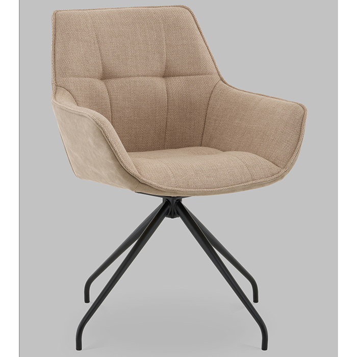 Кресло вращающееся Кимберли рогожка/замша бежевый Stool Group AV 344 W130/K02-K20PM-9005