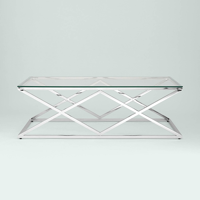 Журнальный стол 120х60 Инсигния стекло Stool Group ECT-026