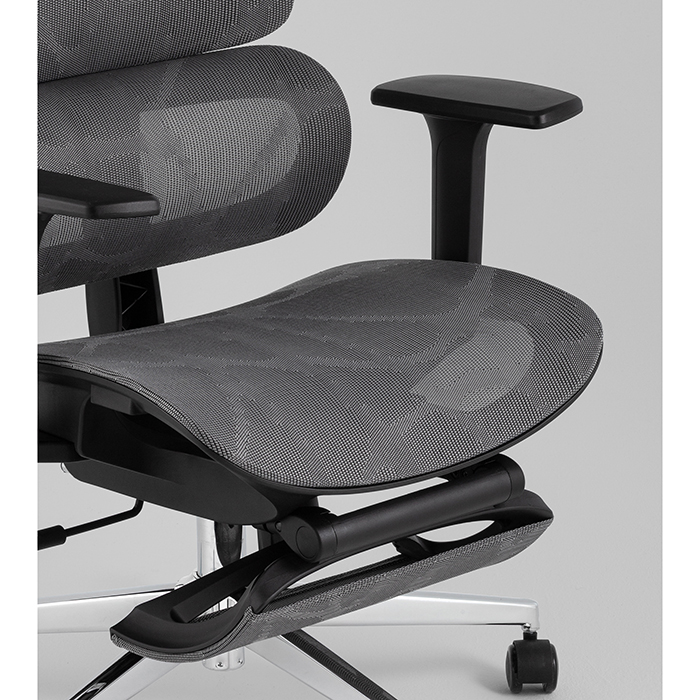 Кресло офисное TopChairs Nimbus серый Stool Group YF-W938A bl.sh. ST982-2 grey