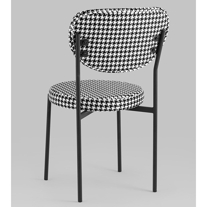 Стул Барбара чёрно-белый Stool Group BARBARA Houndstooth