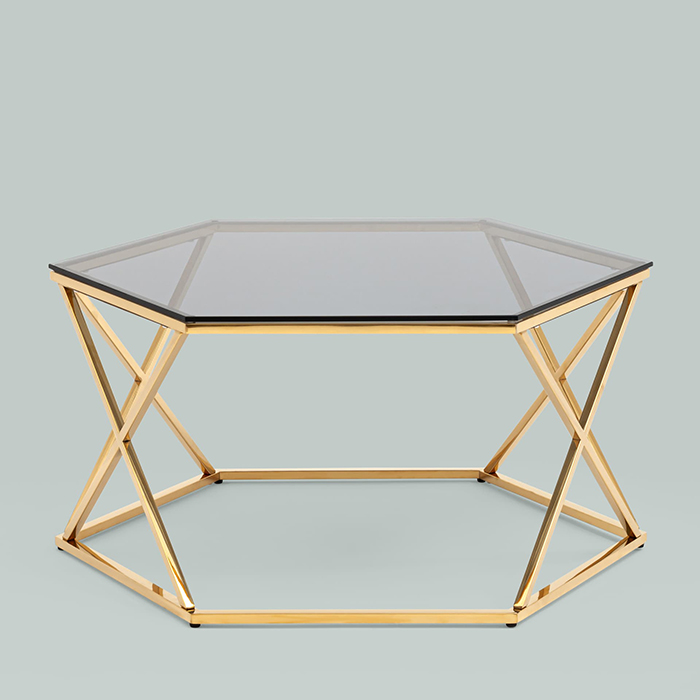 Журнальный столик Круз 93х80 стекло Stool Group ECT-187-TG
