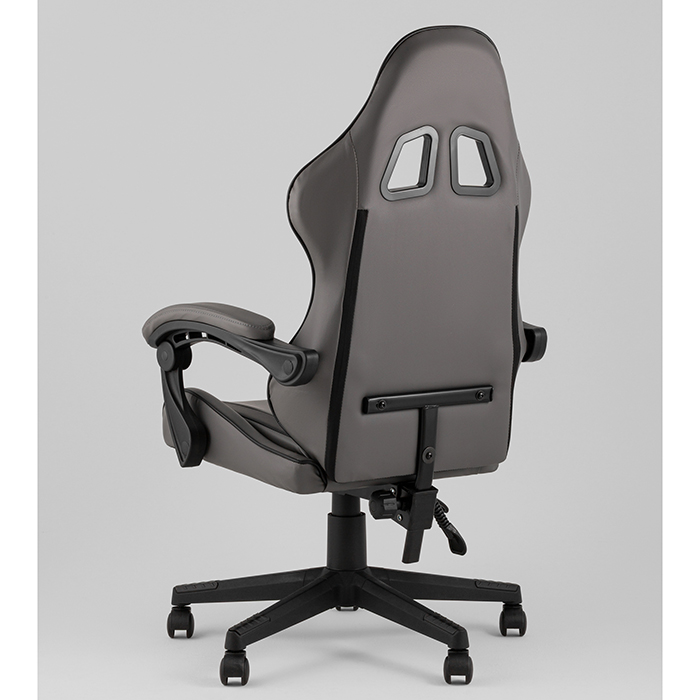Кресло игровое TopChairs Commander серо-чёрный Stool Group GF-8082 grey+black