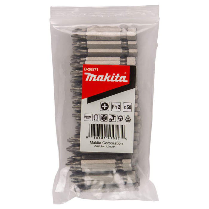 Бита PH2 50 мм (50 шт) Makita B-26571