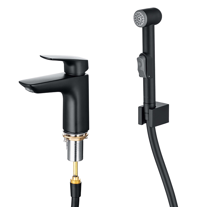 Смеситель для раковины с гигиеническим душем Вега Aquatek AQ1012MB