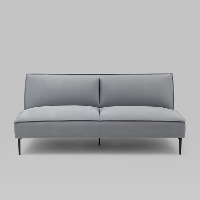 Диван прямой Кассель велюр серый Stool Group vd-cassel-vl12