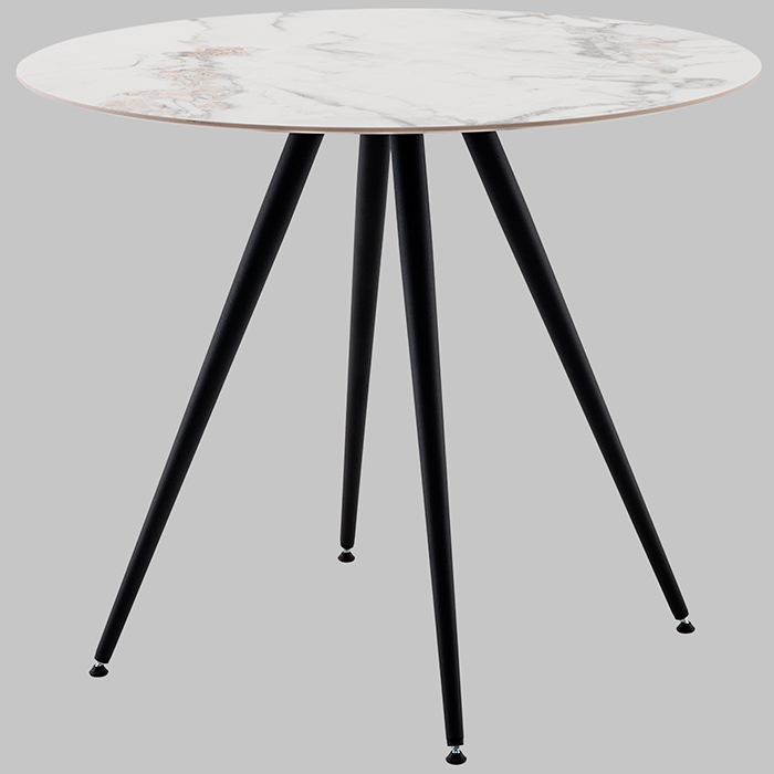 Стол Ники круглый керамика Ice Jade D90 Stool Group vd-niki-ij-900