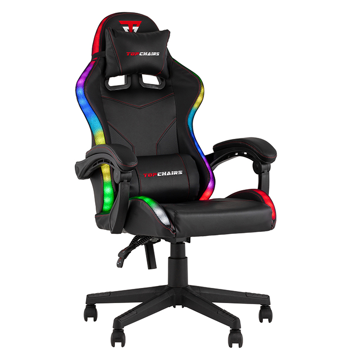 Кресло игровое TopChairs Druid чёрный Stool Group GF-8062-N black