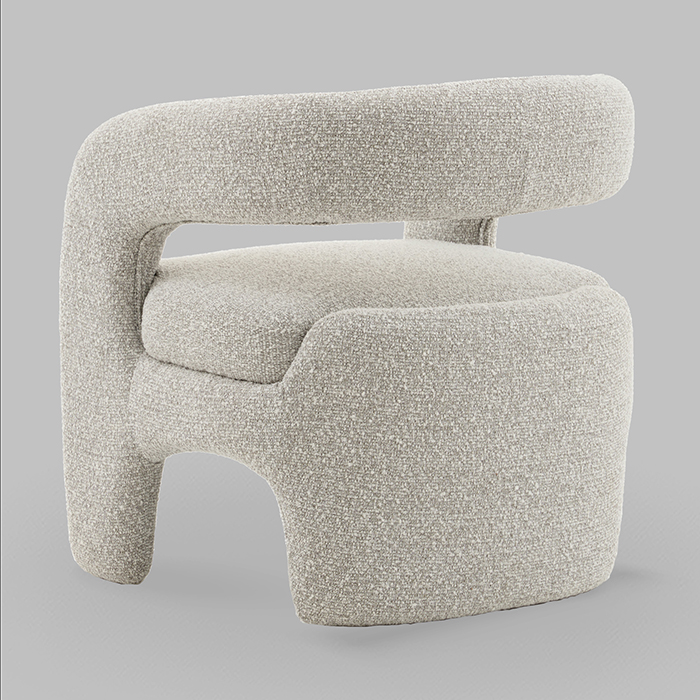 Кресло-лаунж Bones серебристый Stool Group FDC5014 Monet Silver