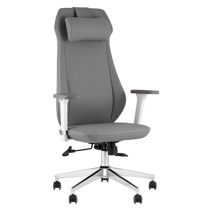 Кресло офисное TopChairs Trophey серый Stool Group DD-001-CH grey