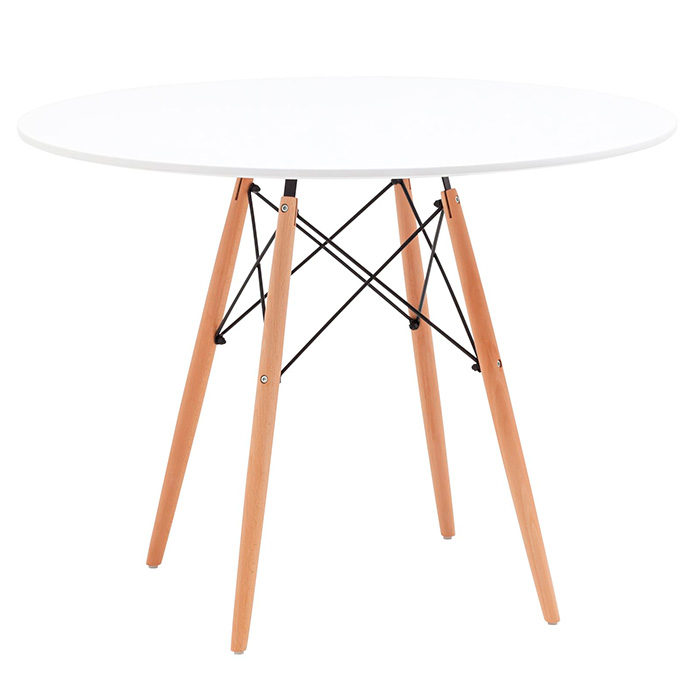 Стол круглый Eames DSW New D100 белый Stool Group T001-100