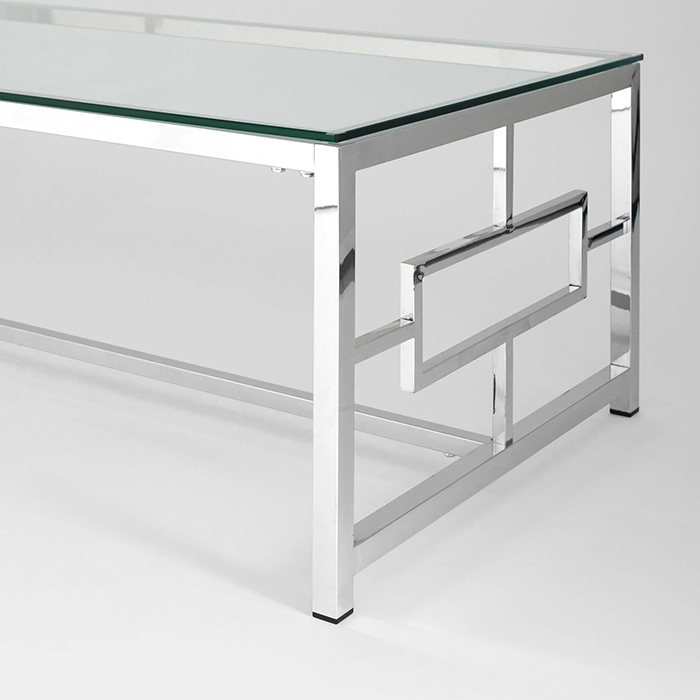 Журнальный стол 120х60 Бруклин стекло Stool Group ECT-013