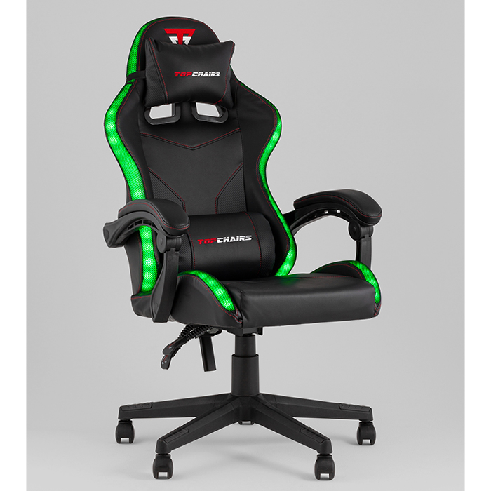 Кресло игровое TopChairs Druid чёрный Stool Group GF-8062-N black