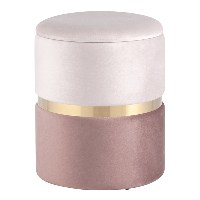 Пуф Кэрри с ящиком велюр розовый Stool Group 19A060VA-8167-33/30