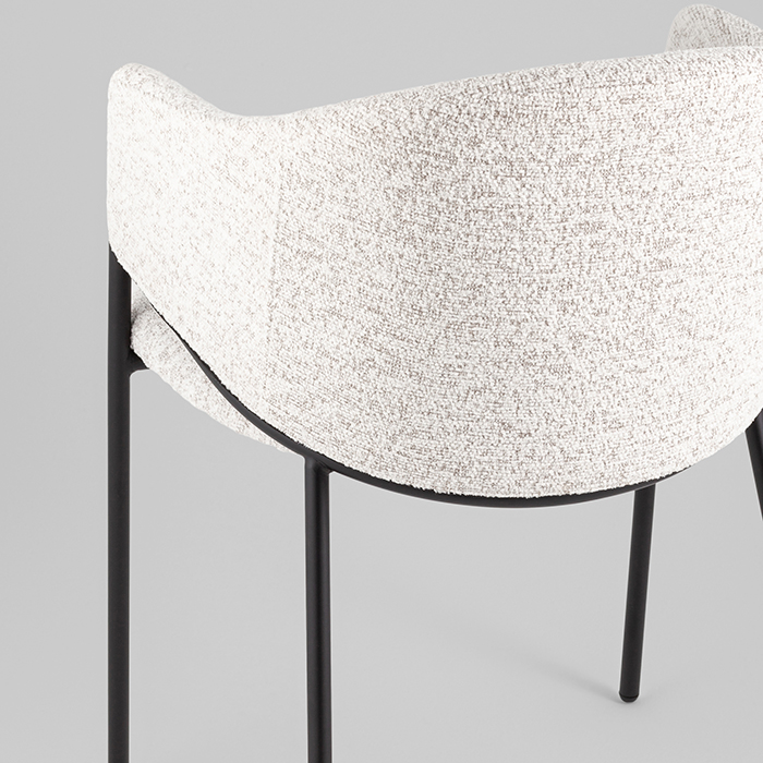 Стул Carmel бело-серый Stool Group DC-3091 WZ6002-11 black legs