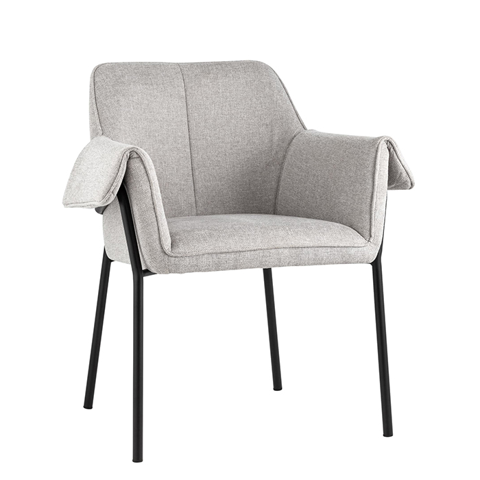 Кресло Бесс рогожка светло-серый Stool Group FDC9469P BEL-40