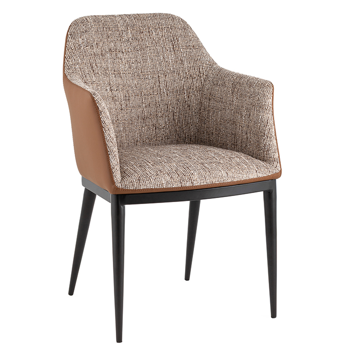 Стул Itan NC коричневый с экокожей Stool Group DC1122 997-7+ PU8161s