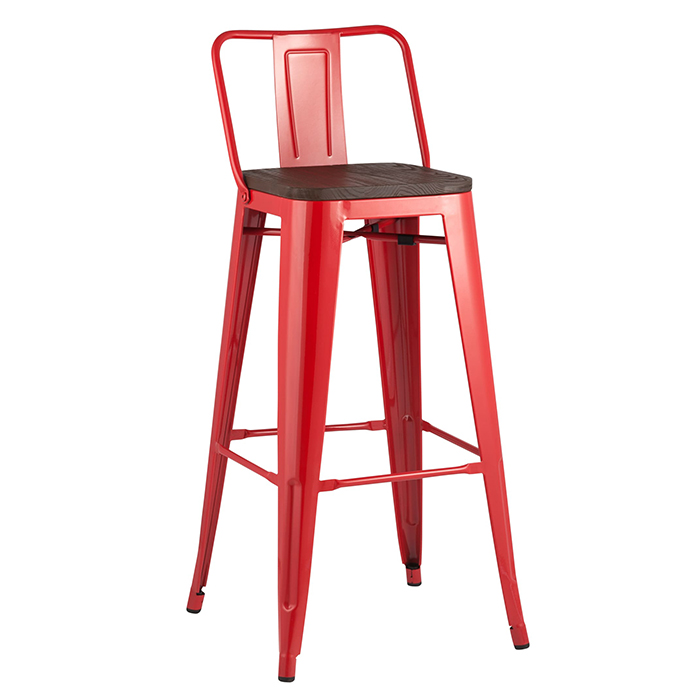 Стул барный Tolix красный Stool Group YD-H765E-W LG-03