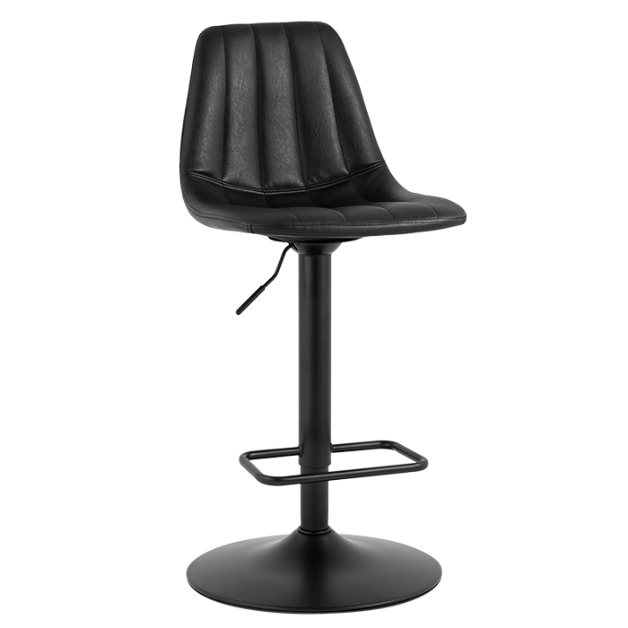 Стул барный Code экокожа чёрный Stool Group M-90597P Black