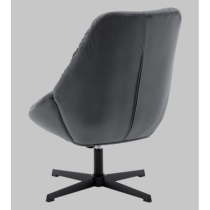 Кресло Оррелл серый Stool Group QH-8347KT HLR-21 dark grey