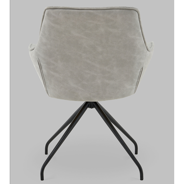 Кресло вращающееся Кимберли рогожка/замша серый Stool Group AV 344 W9D9005