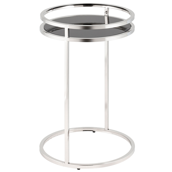 Журнальный столик Гестия 41х60 стекло чёрный Stool Group EET-079