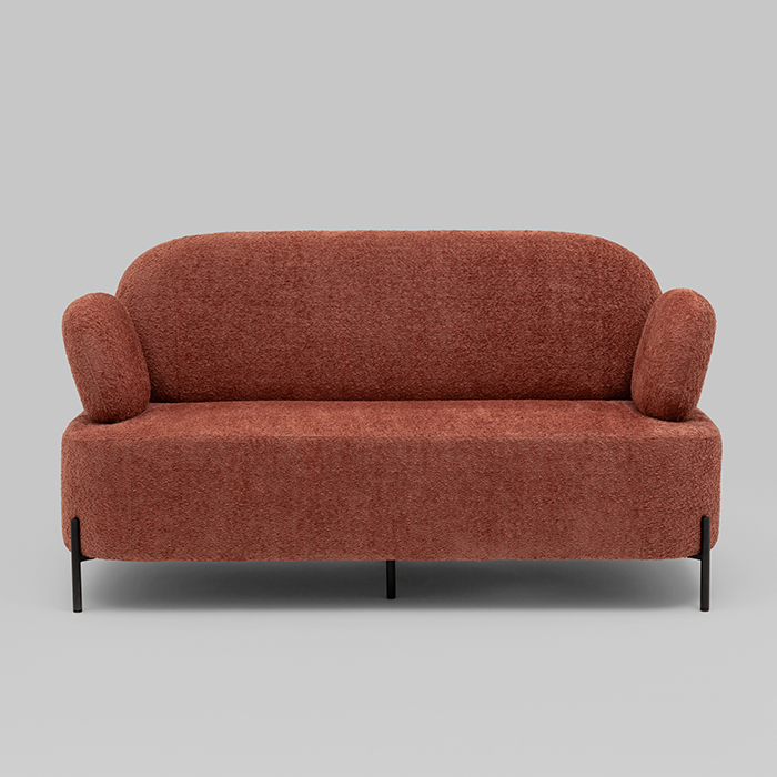 Диван Кэнди букле коралловый Stool Group vd-dv-candy-cm63