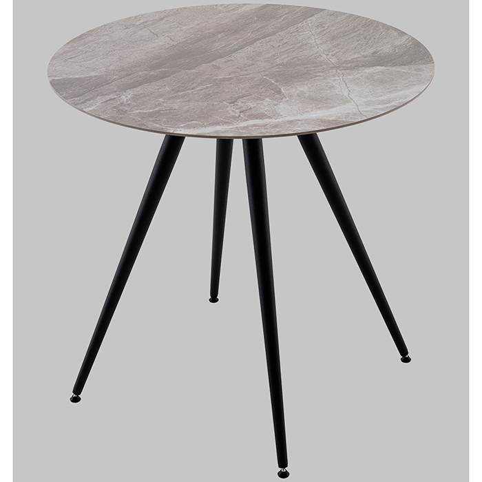 Стол Ники круглый керамика Italian light grey D80 Stool Group vd-niki-ilg-800