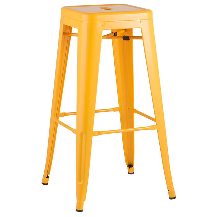 Комплект барных стульев Tolix жёлтый (6 шт) Stool Group YD-H765 LG-06 X6