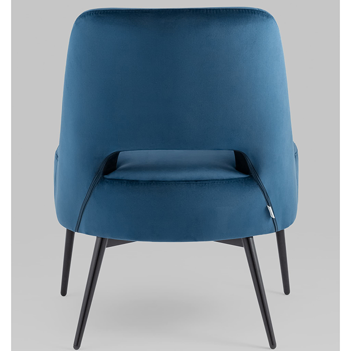 Кресло-лаунж Бостон велюр синий Stool Group vd-boston-b29