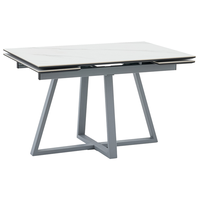 Стол Керас 120-1 D80 см керамика Snow white подстолье серый Stool Group AV 2127-1200/800-170105-7004